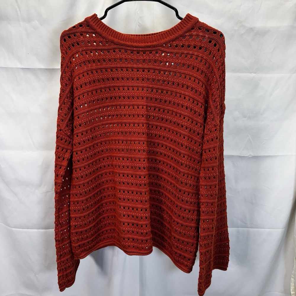 Rust Orange Unbranded Sweater With Slight Bell‎ Sleeves Medium